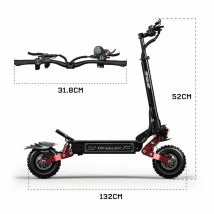 Trottinette Elettrica TIFGALOP CL8-OT | Motore 6000W | Batteria 60V 33Ah | Pnei da 11 PolliciT| Velocità Massima 70 mph | Autonomia 80 km - Nuovo