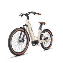 Bicicleta eléctrica de fibra de carbono MIHOGO AIR, batería x2, freno hidráulico, protección contra cortes de energía, llanta ancha - Nuevo
