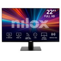 Nilox MONITOR 21.5 IPS 5MS VGA HDMI écran plat de PC 55,9 cm (22 ) 1920 x 1080 pixels Full HD LED Noir