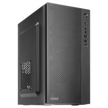 Anima Caja Mini Torre Micro ATX AC5500 con fuente de alimentación de 500W (Negro) - Nuevo
