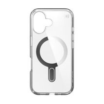 Coque pour iPhone 16 Presidio Antichocs MagSafe avec Système ClickLock Transparent