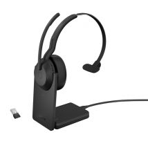 Jabra 25599-889-989 Fascia per cuffie cablate e wireless Supporto di ricarica Bluetooth per scrivania/centro chiamate Nero - Nuovo