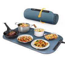 Bandeja Calentadora Eléctrica Portátil Willing BW614 con Nanorrevestimiento - Diseño Plegable de 250 W 3 Niveles de Temperatura Fácil de limpiar - 