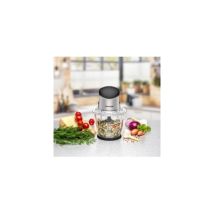 Hachoir électrique Rommelsbacher MZ 500 500 W bol 1,5 L 4 lames inox amovibles Argent