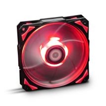 NOX H-Fan LED Boitier PC Ventilateur 12 cm Noir, Rouge, Blanc