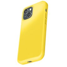 Coque pour iPhone 15 Plus Édition Color Skin en TPU avec Intérieur Doux Jaune