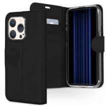 Accezz Étui de télephone Wallet pour iPhone 15 Pro - Noir