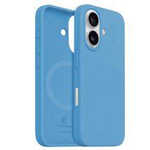Crong Funda MagSafe de silicona para iPhone 16 compatible Carga Magnética Azul - Nuevo