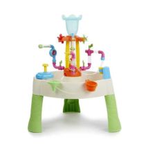 Mesa de agua Little Tikes Fountain Factory con bomba y accesorios multicolor - Nuevo