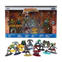Set Spiderman - 18 figuras de metal 4cm - Multicolor - Blanco - Niños - Nuevo