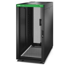APC Baie EasyRack 600mm/24U/1200mm avec toit, panneau latéral, roulettes, noir