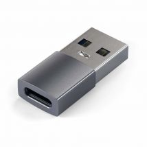 Satechi ST-TAUCM cambiador de género para cable USB-A USB-C Gris - Nuevo