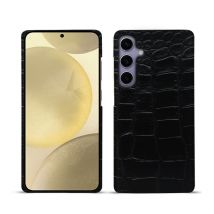Coque cuir Samsung Galaxy S24+ - - Noir - Cuir Abaca
