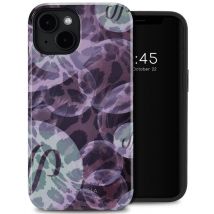 Selencia Coque arrière Vivid avec MagSafe pour iPhone 14 - Leo Bubble Green