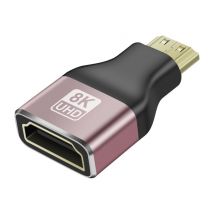 Adaptateur Vidéo 8K UHD HDMI Femelle vers Mini HDMI Mâle Noir