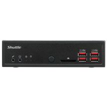 Shuttle XPC slim Barebone DH32U5, Intel i5-1135G7, 4x HDMI 2.0b 2x LAN, 2x COM, incl. VESA , fonctionnement permanent 24/7