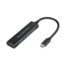 Conceptronic HUBBIES12B hub & concentrateur USB 3.2 Gen 1 (3.1 Gen 1) Type-C 5000 Mbit/s Noir