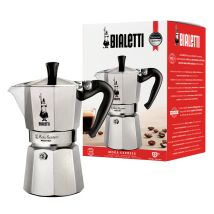 Bialetti Moka Express Cafetière à moka 0,775 L Aluminium, Noir