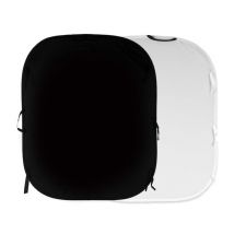 Fondale pieghevole LASTOLITE 1,5x1,8m uni dual bianco/nero - Nuovo
