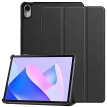 iLike Étui à trois volets en cuir écologique avec support Apple iPad Mini 5 7,9'' (2019) 5ème / Mini 4 (2015) 4ème Noir
