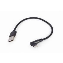 Gembird CC-USB2-AMLML-0.2M cable de conector Lightning 0,2 m Negro - Nuevo