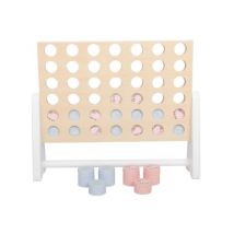 Juego del tres en raya de madera en colores pastel - Educativo y estético para niños - Nuevo