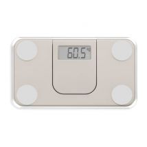 Mini pese-personne électronique - LIVOO - DOM532C - Max 180 kg - LCD - Verre trempé - Marche arret automatique - Creme