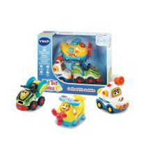 VTECH - TUT TUT BOLIDES - Trio Leisure Pack Avión + Fórmula 1 + Autobús - Nuevo