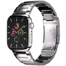 Accezz Bracelet en acier Titane mat pour Apple Watch | 38/40/41/42 mm - Argent