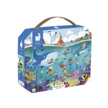 Puzzle infantil Janod Los Fondos Marinos 100 piezas multicolor - Nuevo