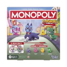 Juego de mesa Hasbro Monopoly Junior 2 en 1 tablero reversible 2-4 jugadores 4+ Multicolor - Nuevo