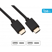 Force Power HDMI de alta velocidad de 19 pines 4K Full HD Triple Shield Cable 1,5m Negro - Nuevo