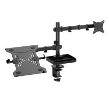 Support articolato Advance XtendMounts Flex Nero per schermo piatto o curvo da 17 a 32 - Nuovo