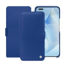 Housse cuir Honor Magic5 Pro - - Bleu - Cuir lisse