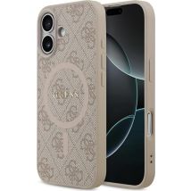 Guess Coque 4G Metal Logo MagSafe pour Apple iPhone 17 - Rose