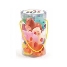 Troopo Figuras de Granja de Plástico para Niños - 7 Animales de Colores - Nuevo