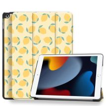 imoshion Coque tablette Design Trifold pour Apple iPad 9 (2021) 10.2 pouces / iPad 8 (2020) 10.2 pouces / iPad 7 (2019) 10.2 pouces - Citrus Dream