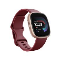 Fitbit Versa 4 Rosso Lampone/Alluminio in Rosa Rame - Nuovo