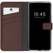 Selencia SH00044567 coque de protection pour téléphones portables 13,7 cm (5.4 ) Folio porte carte Marron Apple iPhone 13 Mini