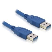 DeLOCK USB 3.0-A male/male - 5m câble USB USB A Bleu