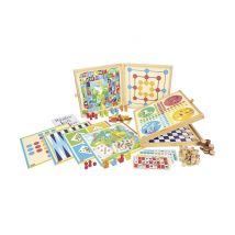 Set de juegos clásicos de madera - 150 reglas divertidas - Nuevo
