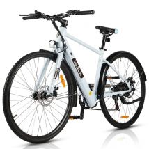Vélo électrique VARUN C7007 28 pouces avec batterie 36 V 10 Ah et capteur de couple