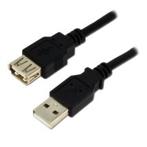 MCL MC922AMFGE-2M câble USB USB 2.0 USB A Noir