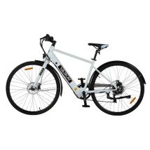 VéLo Électrique VARUN C700-7 | Vitesse Max 25 km/h | Autonomie 40 km | Moteur 250W | Batterie 36V 10Ah | Pneus 28 Pouces | Bleu Clair