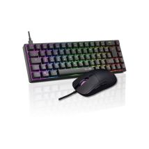 Combo Tastiera 65% e Mouse Gaming THE G-LAB Combo Titan 12 800 DPI Cablato Nero RGB - Nuovo