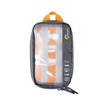 Lowepro GearUp Pouch Mini Bolso Nylon, Poliéster, Antidesgarros Gris, Naranja - Nuevo