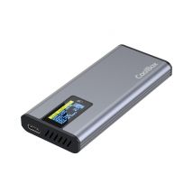 CoolBox CAJA/CARCASA SSD M.2 NVME/SATA LCD MINICHASE PS32 USB3.2 GEN2 ALUMINIO - Nuevo