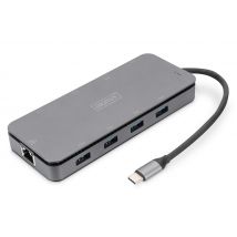 Digitus Station d'accueil USB-C 11 ports avec boîtier pour disque SSD