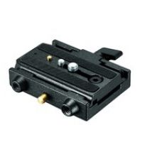 Manfrotto 577 Adapter W/Sliding Plate tripode Negro - Nuevo