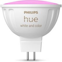 Bombilla conectada - MR16 - Luz blanca y de color - Compatible con Bluetooth - Juego de 2 - Funciona con app y voz - Nuevo